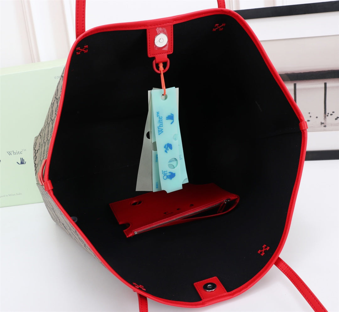 Off White Bag Casual Outdoor Convenient Tote Bag