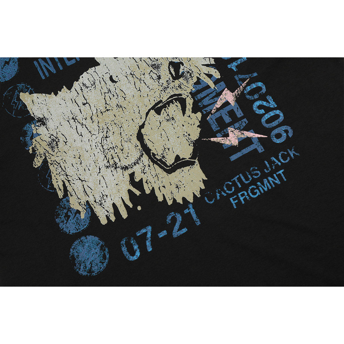 Unisex T-Shirts TRAVIS SCOTT CACTUS JACK Lightning Loose T-Shirt