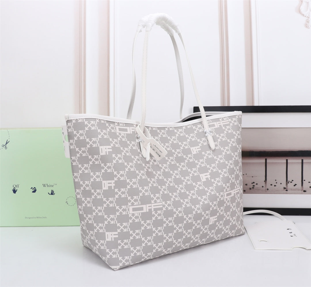 Off White Bag Casual Outdoor Convenient Tote Bag