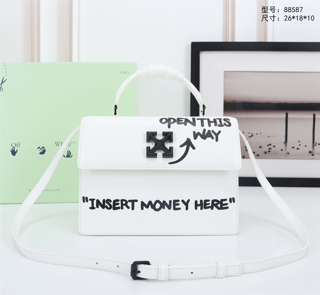 Off White Bag Casual Outdoor Convenient Tote Bag