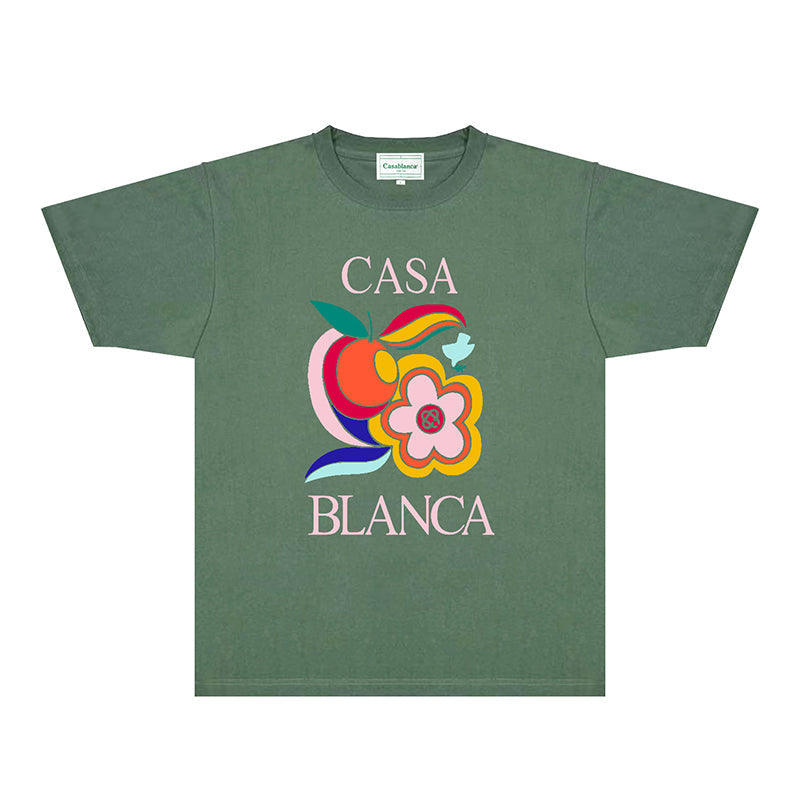 Casablanca T Shirts Fashion Print Street