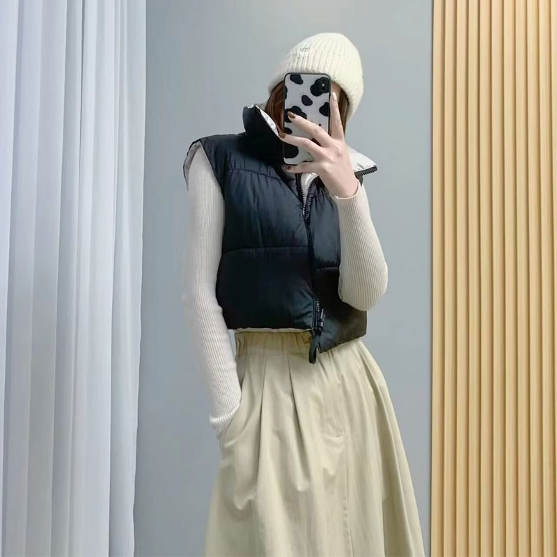 Women Cotton Coat Two-Sided Vest