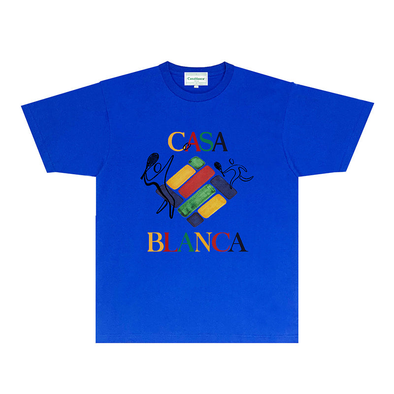 Casablanca T Shirts Fashion Print Street