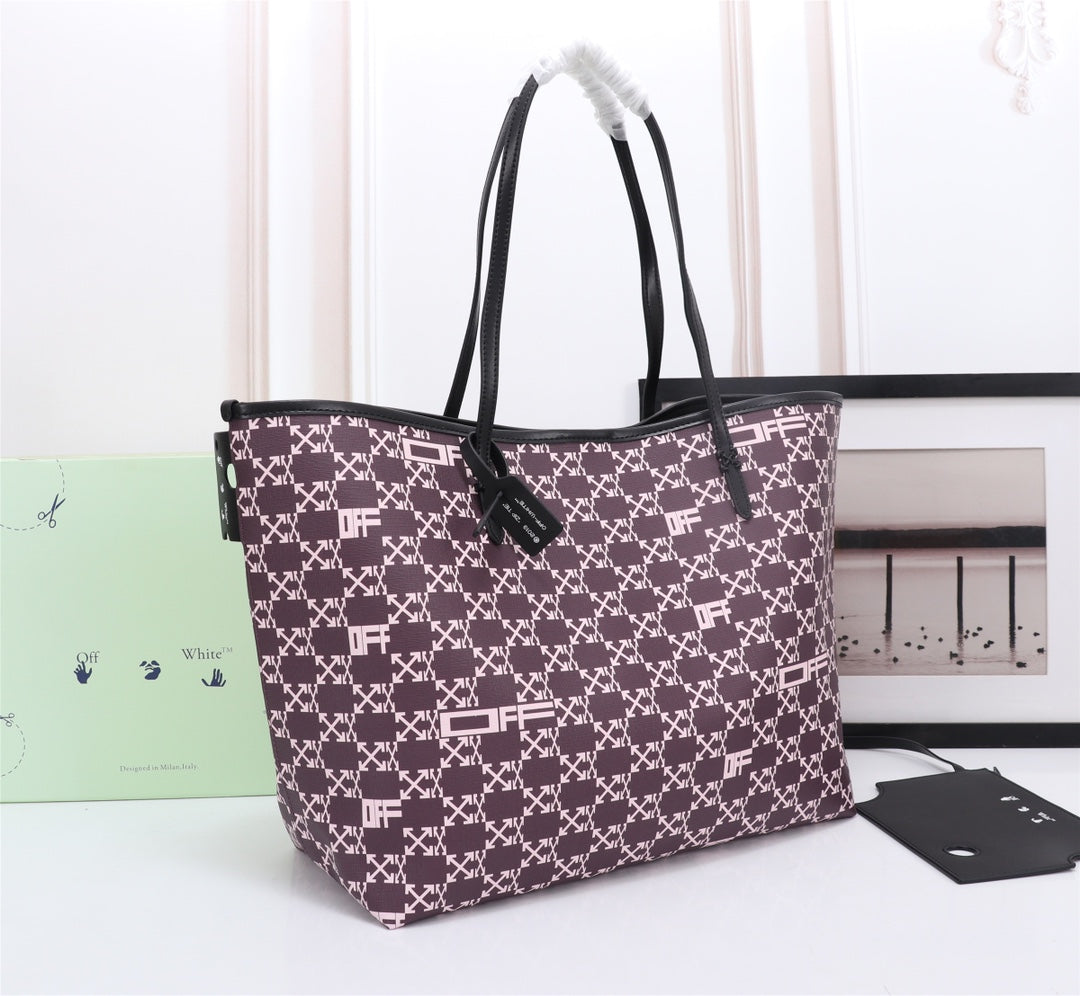 Off White Bag Casual Outdoor Convenient Tote Bag
