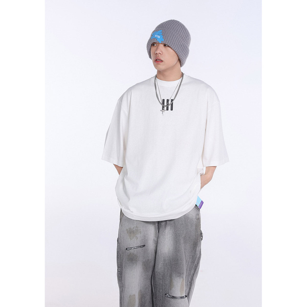 Unisex T-Shirts FOG & RR123 Loose Casual T-Shirts