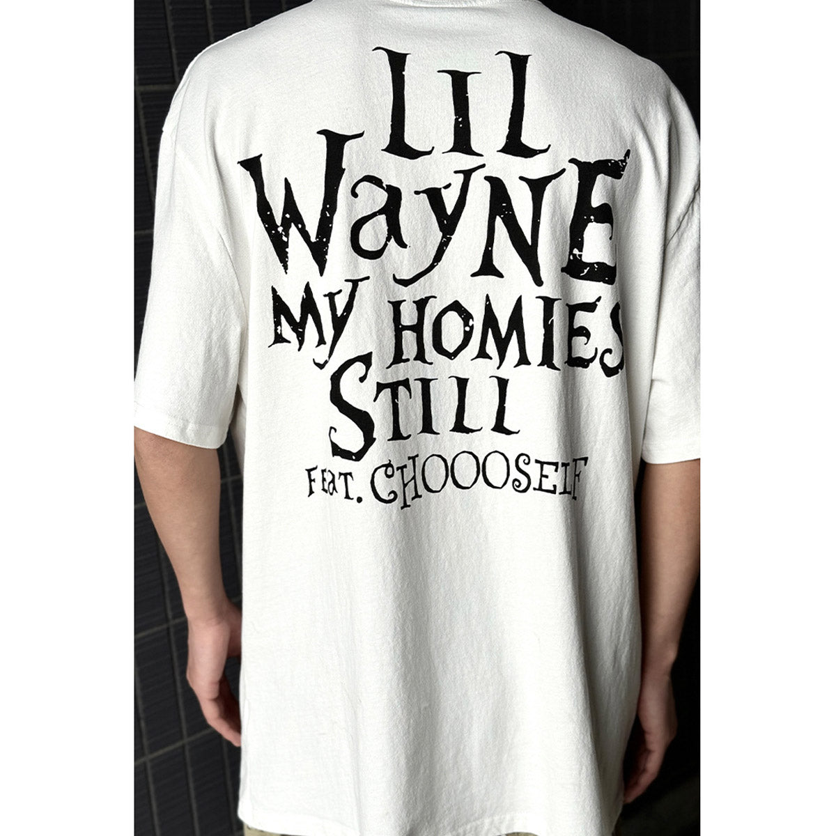 Unisex T-Shirts Vintage Lil Wayne Portrait Print, Hip Hop Loose Tee
