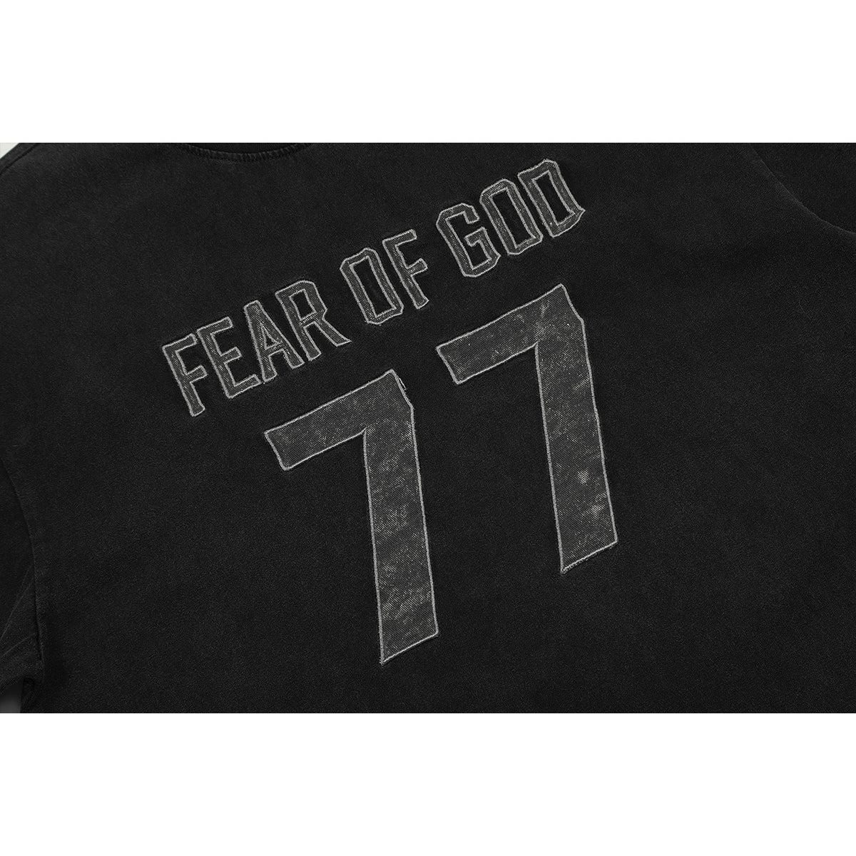 Unisex T-Shirts FOG Vintage Patch Embroidered T-Shirts