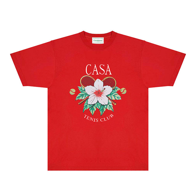 Casablanca T Shirts Fashion Print Street