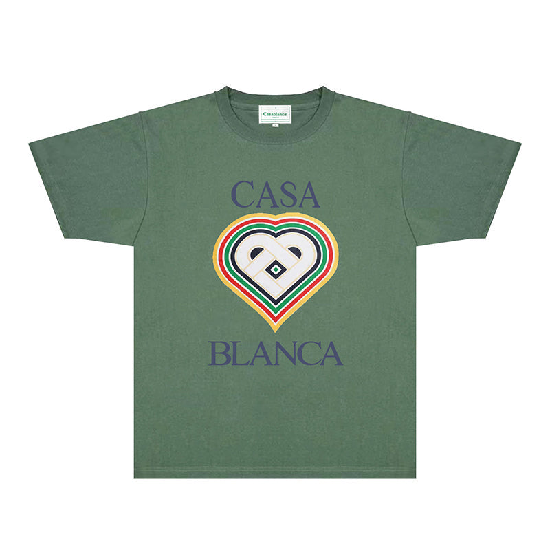 Casablanca T Shirts Fashion Print Street