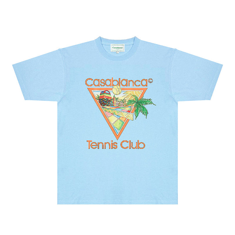 Casablanca T Shirts Fashion Print Street
