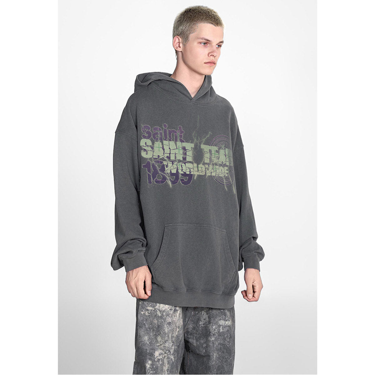 Unisex Hoodies Saint Michael Vintage Loose Hooded Sweater
