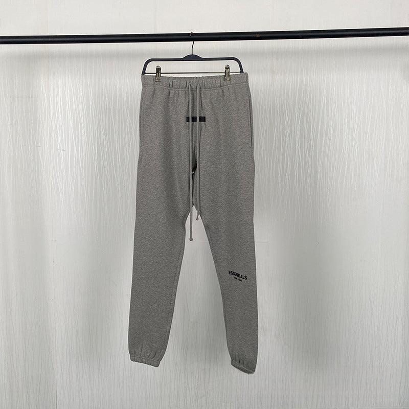 Fog Essentials Pant Black Flocked Printed Trousers