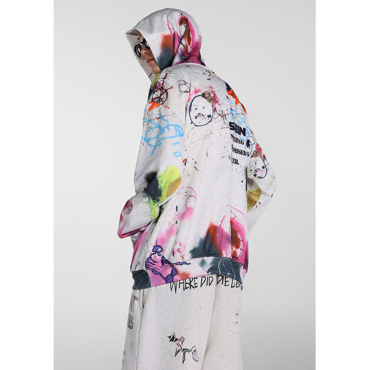 Unisex Hoodies Saint michael Painted Loose Hoodie