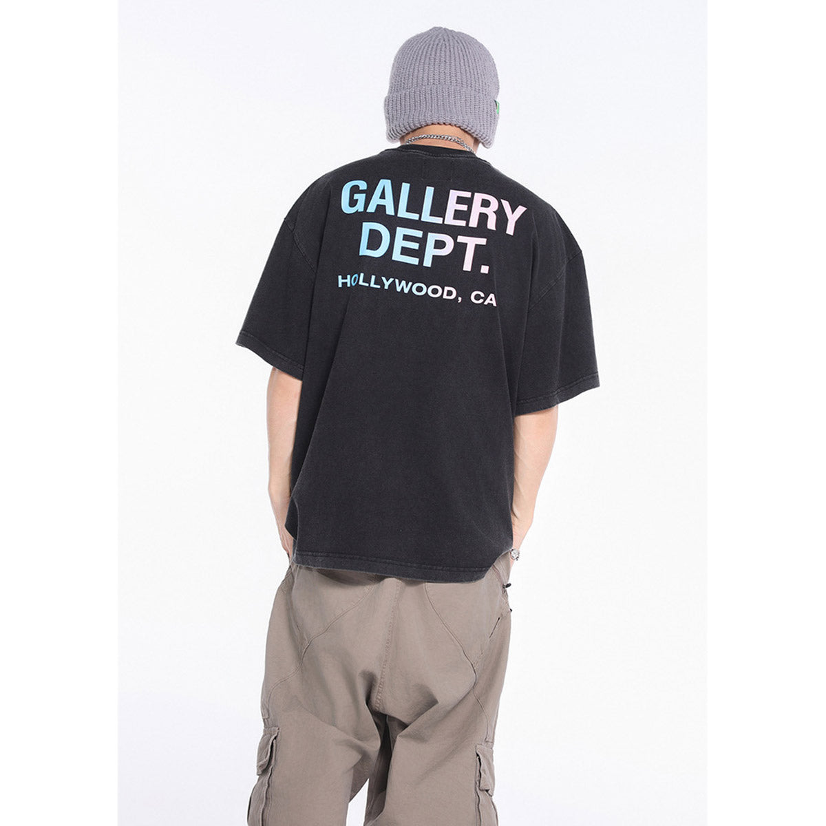 Unisex T-Shirts GALLERY DEPT Old Casual Loose T-Shirt