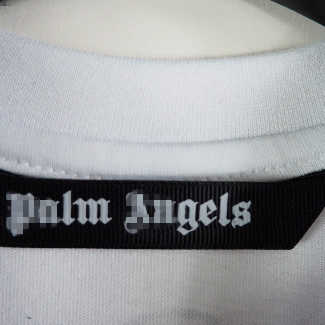 Palm Angels T Shirts Bear Letter Print Short-Sleeve Men's Loose T-shirt