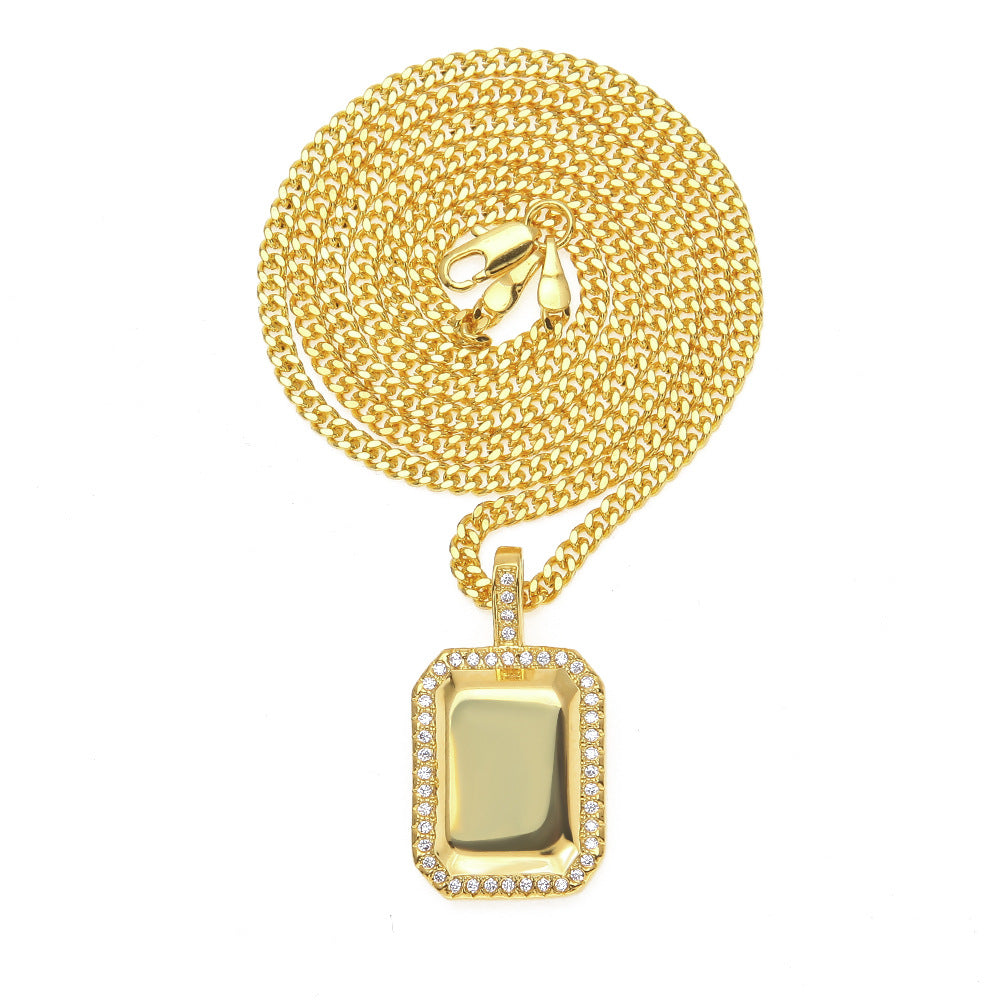 Jewelry hiphop cube pendant ins trendy cool hip hop men and women Spectrum St. Valentine's Royalty
