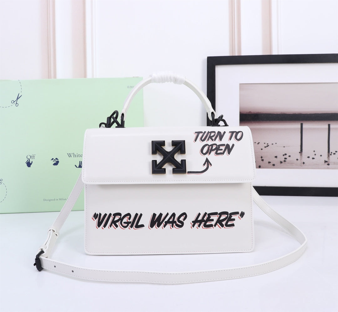 Off White Bag Casual Outdoor Convenient Tote Bag