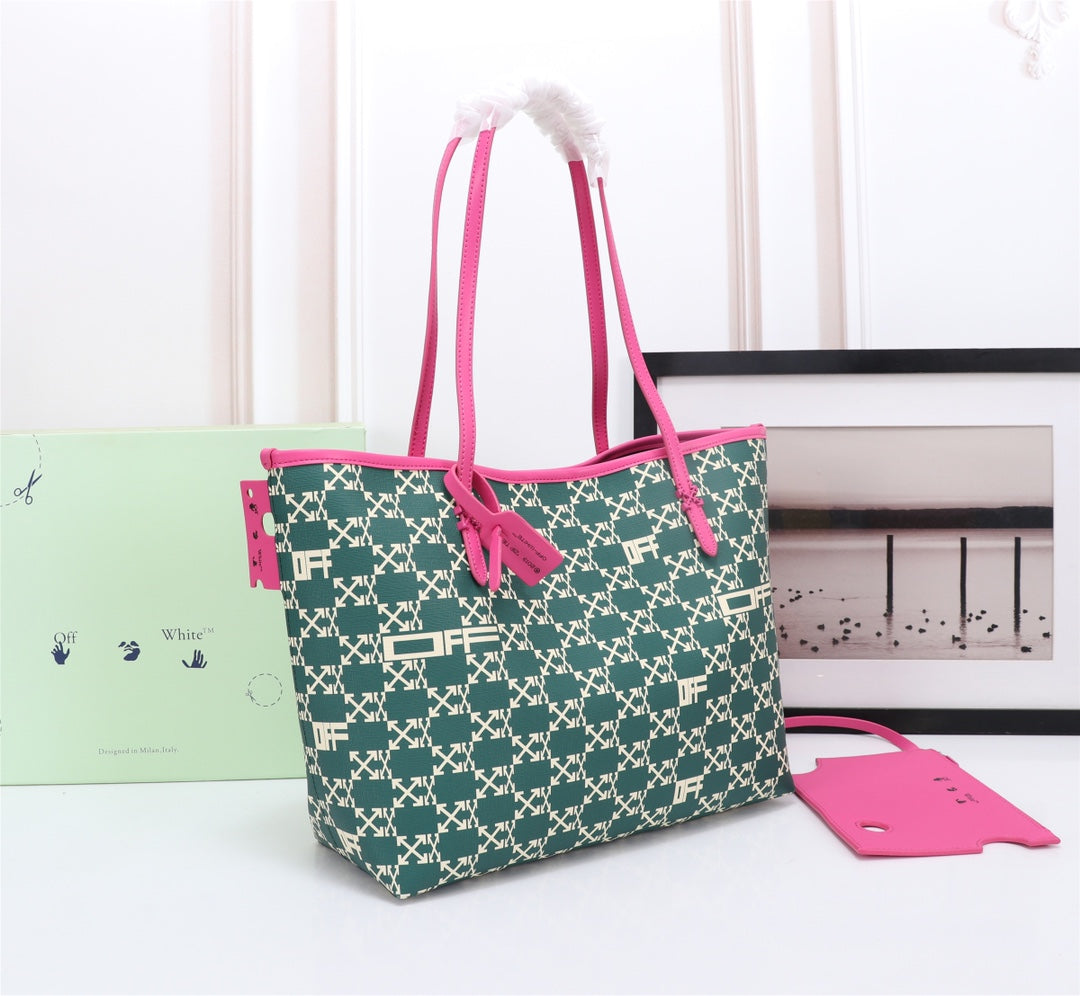 Off White Bag Casual Outdoor Convenient Tote Bag