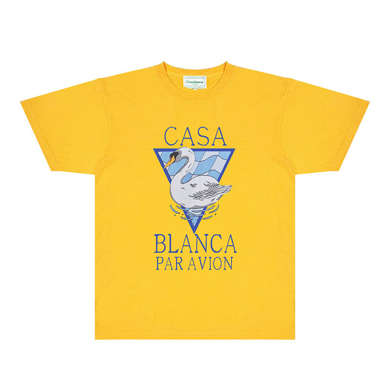Casablanca T Shirts Fashion Print Street