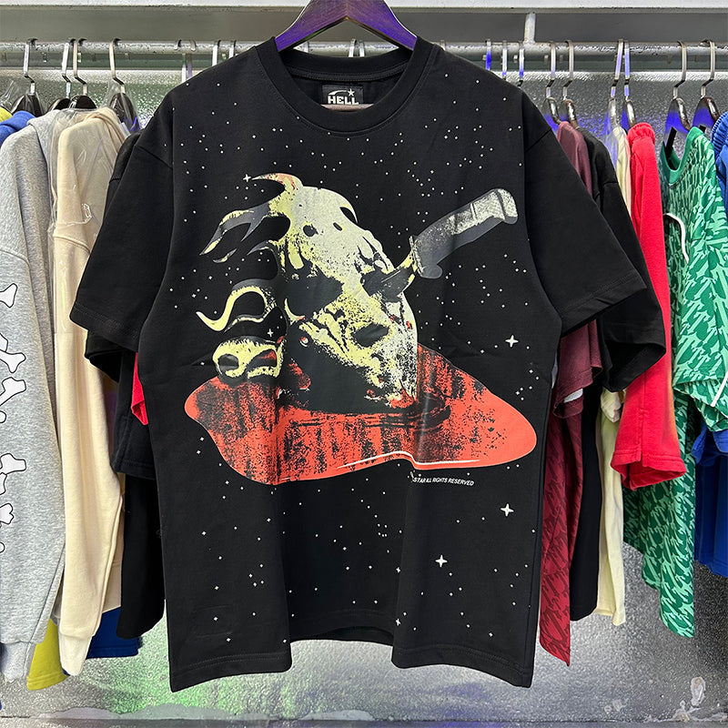 Hellstar T Shirts Retro abstract print