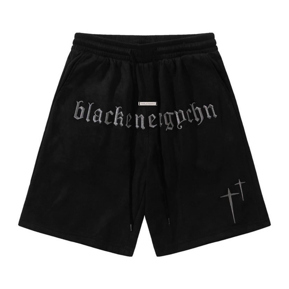 Men Shorts Embroidered Sports Loose Shorts
