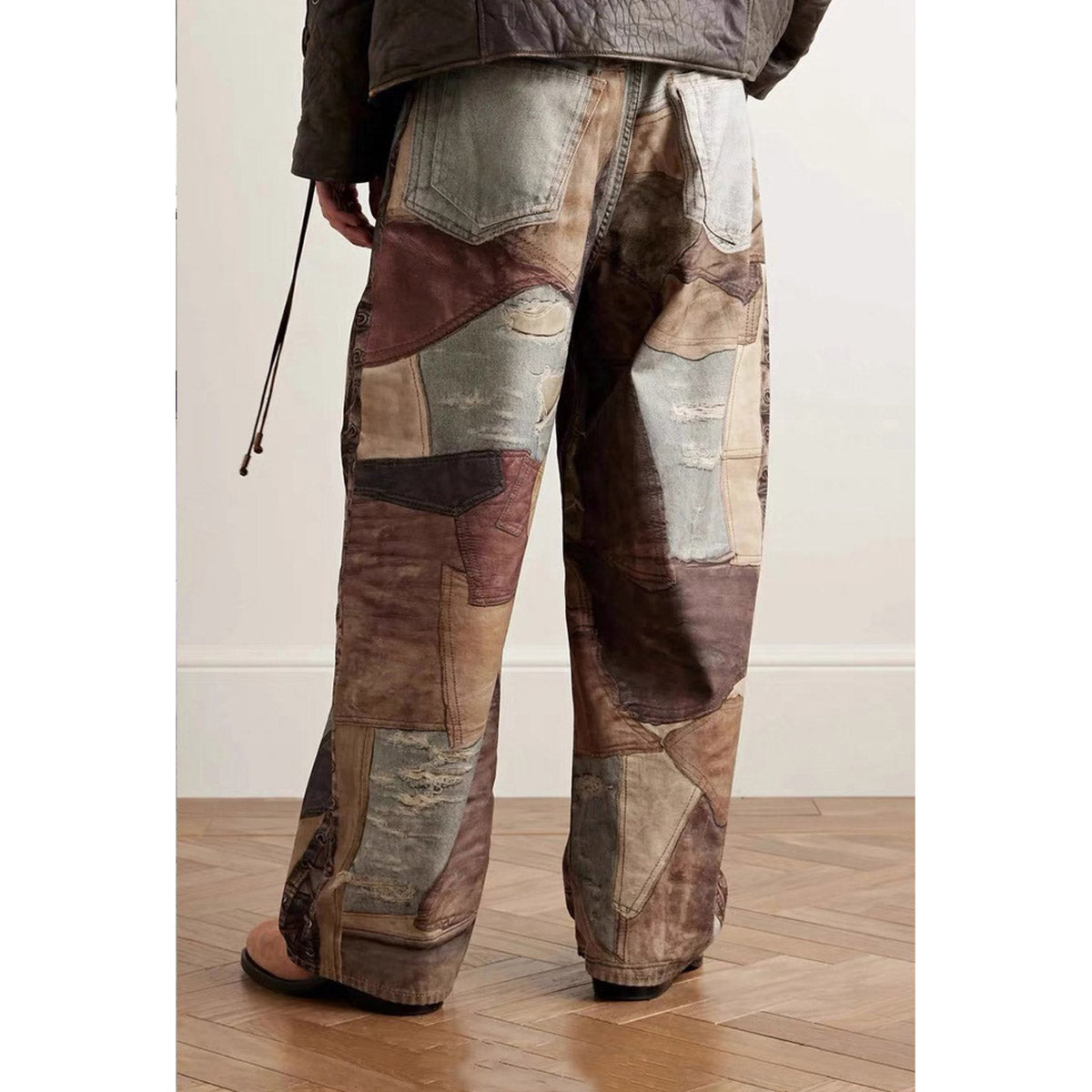 Unisex Pants Trendy Old Loose Jeans