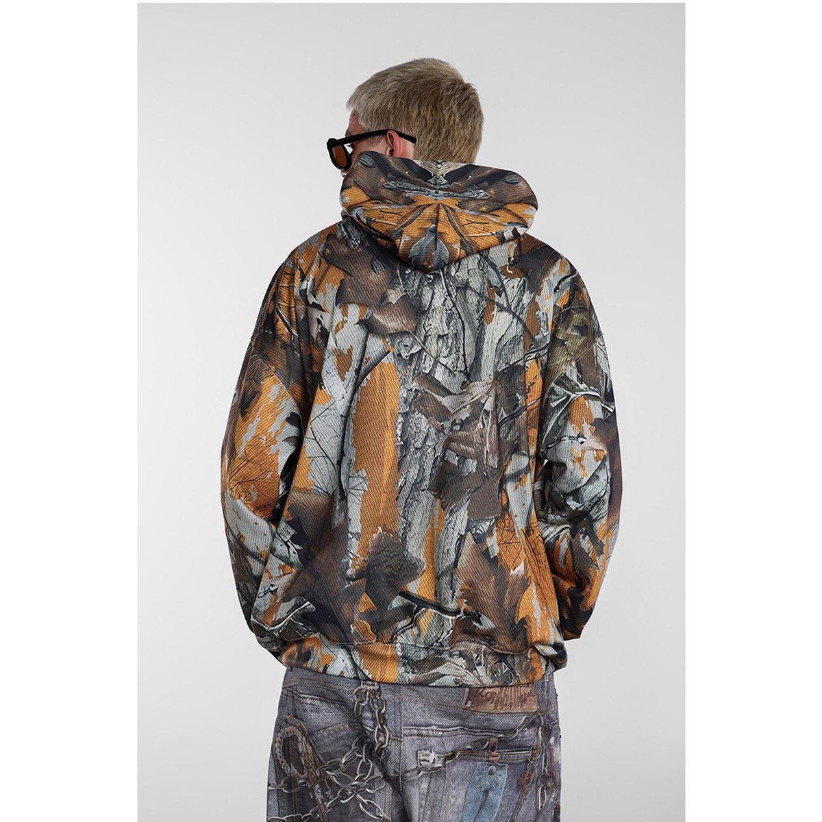 Unisex Hoodies Saint Michael Yellow Camouflage Hoodie