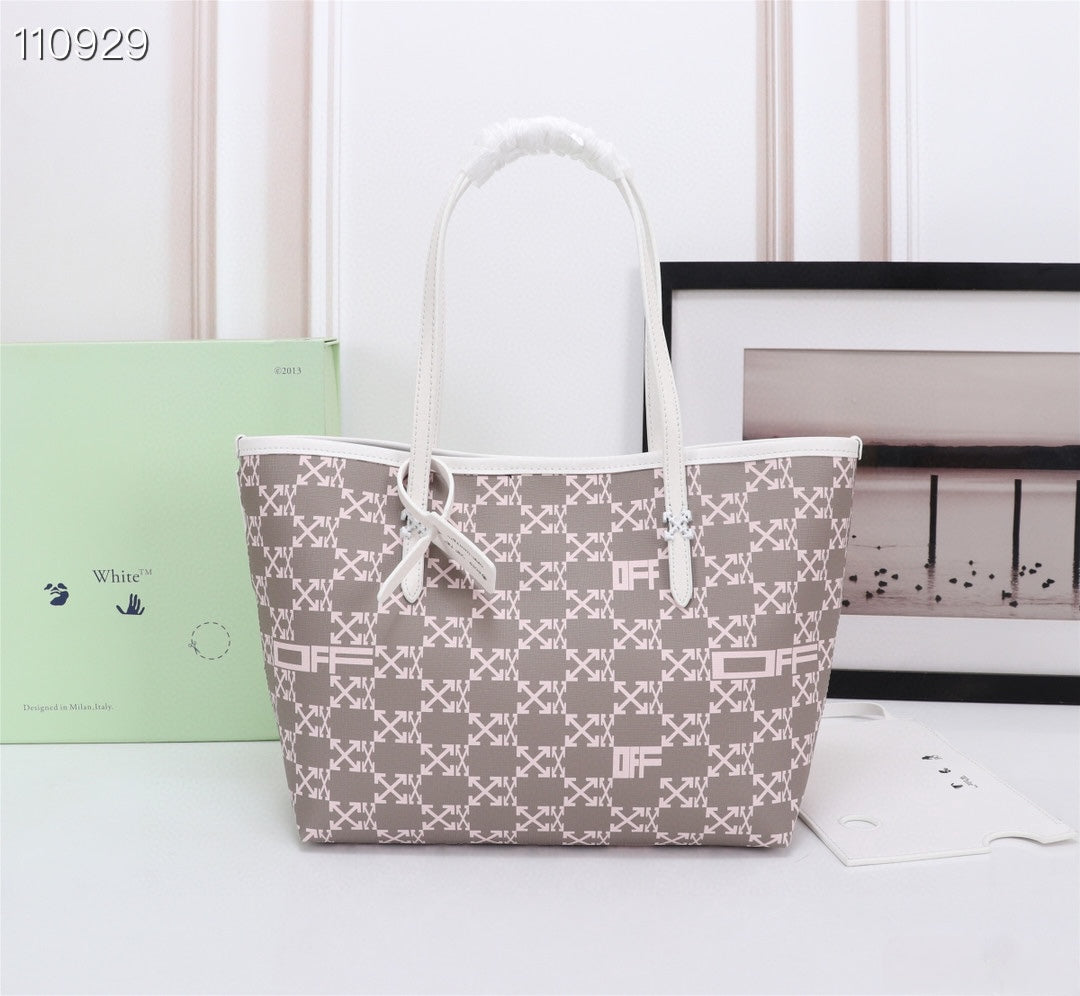 Off White Bag Casual Outdoor Convenient Tote Bag