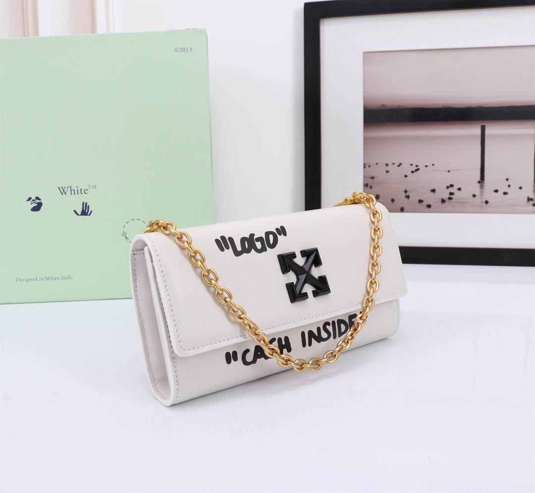 Off White Bag Casual Outdoor Convenient Tote Bag