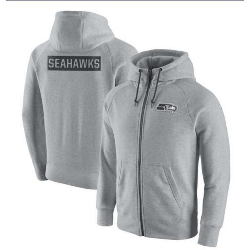 NFL Hoodie Cardigan Zip Hooded Sweater Men's Sports NFL Football