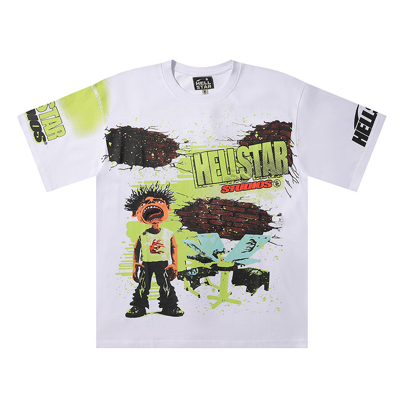 Hellstar T Shirts Retro abstract print