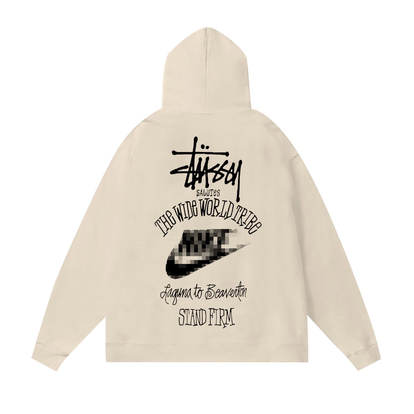 Stussy The Wide World Tribe Hoodie Fall/Winter Fleece Hooded Sweater