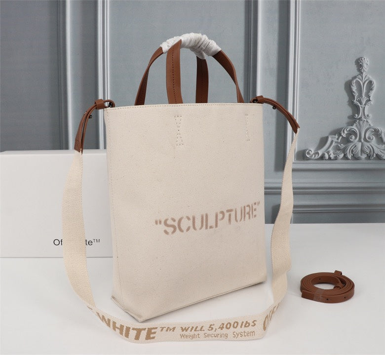 Off White Bag Casual Outdoor Convenient Tote Bag