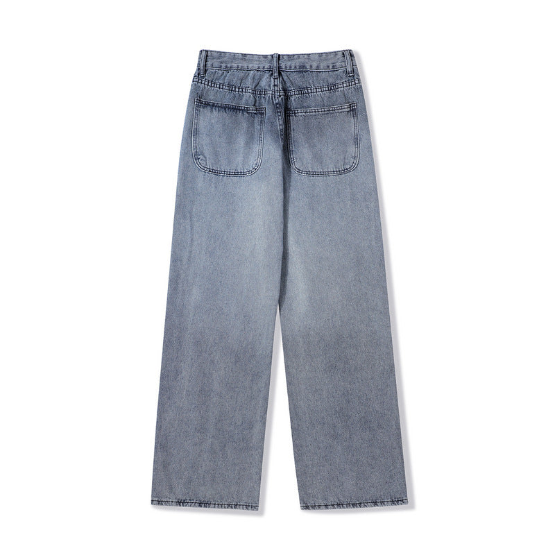 Cargo Pants Retro Gradient Color Fashion Jeans