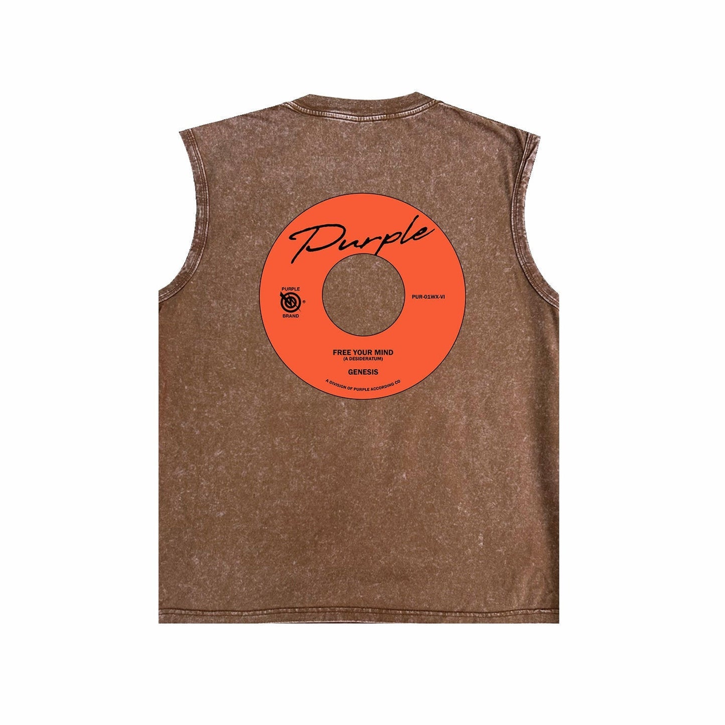 Purple Brand Distressed Tank T Shirts Distressed Sleeveless T-shirt Vest