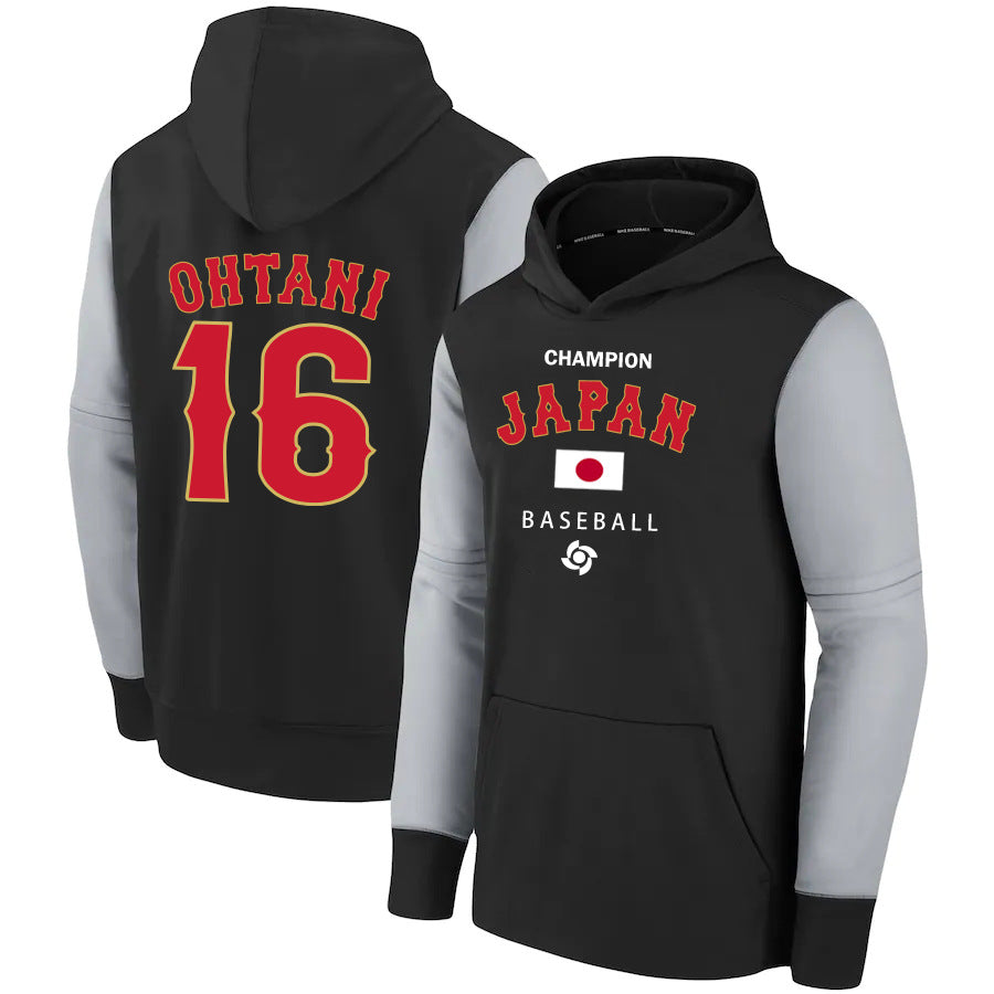 MLB Hoodie WBC Japan Shohei Otani 1 sweater baseball jersey hoodie (Part 2)