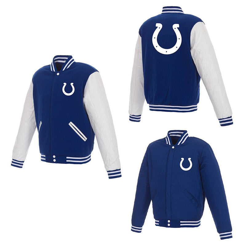 MLB Hoodie Men's Jacket Double-sided Baseball Uniform