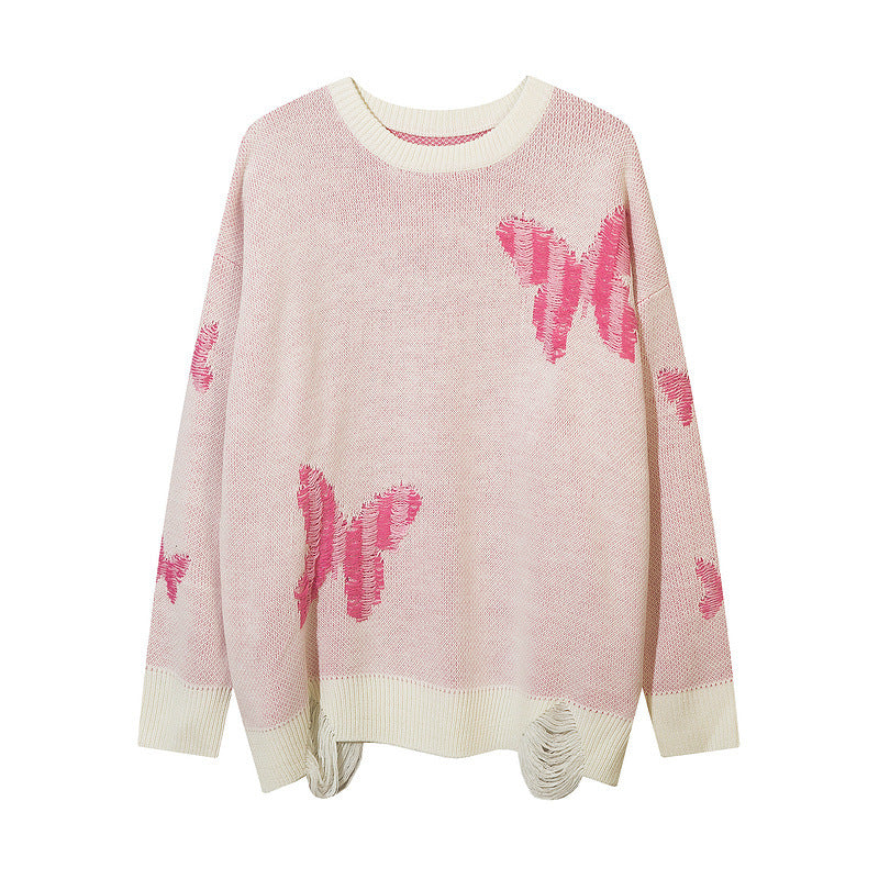 Women Sweater Oversize Butterfly Knitted Sweater
