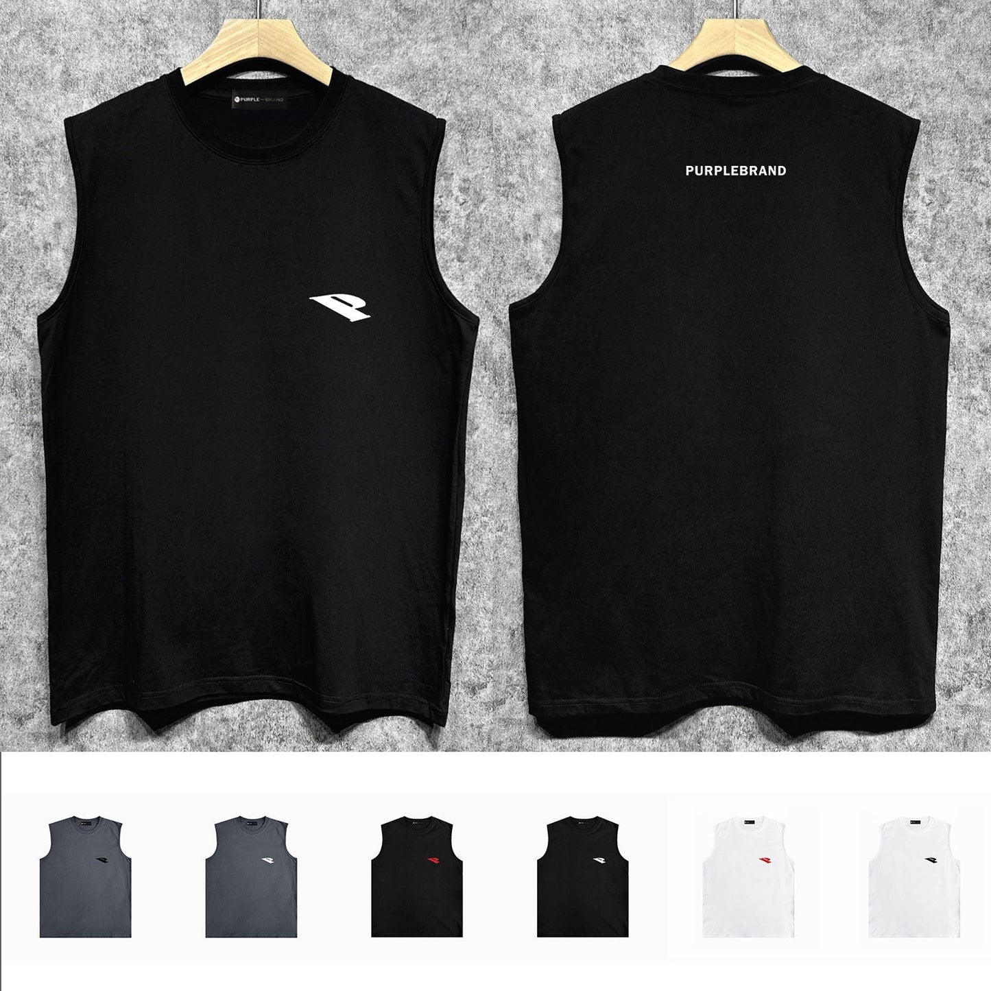 Purple Brand Tank T Shirts Sleeveless T-shirt Vest