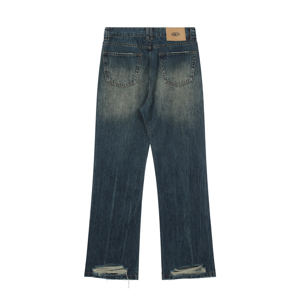 Men Jeans Make Old Ripped Loose
