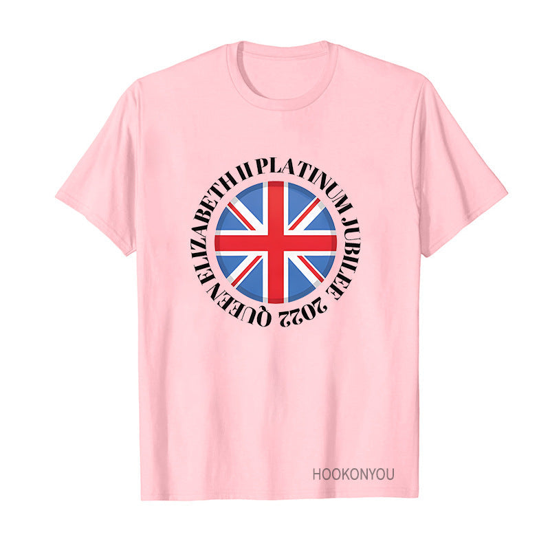 Inspired by Queen's Platinum Jubilee 2022 Elizabeth 70 Years T-Shirt Graphic Print Crew Neck