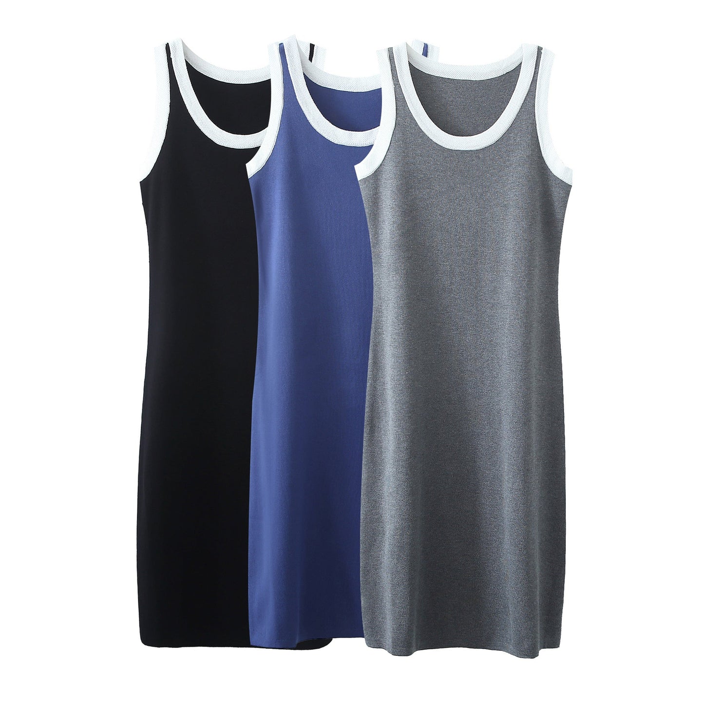 Women Dresses Knitted Vest Dress Loose