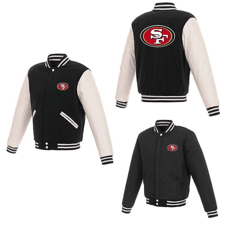 MLB Hoodie Men's Jacket Double-sided Baseball Uniform