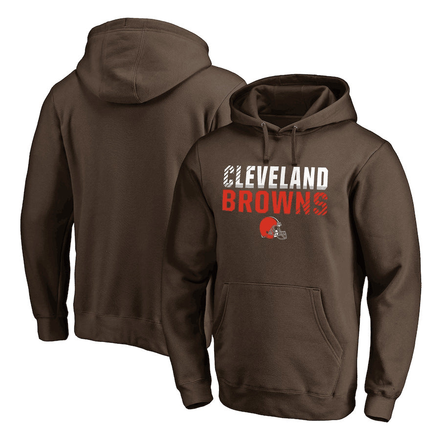 NFL Hoodie Sports Sweater Men's NFL Brown Football Suit Hoodie