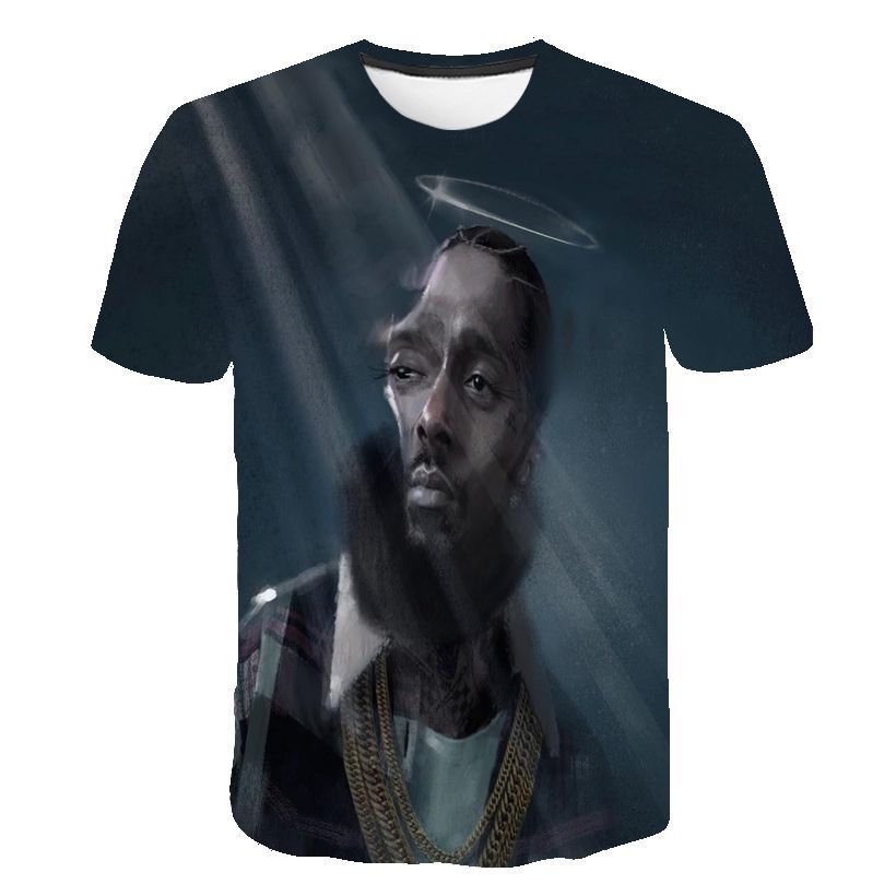 Nipsey Hussle T Shirts 3D Digital Printing Words