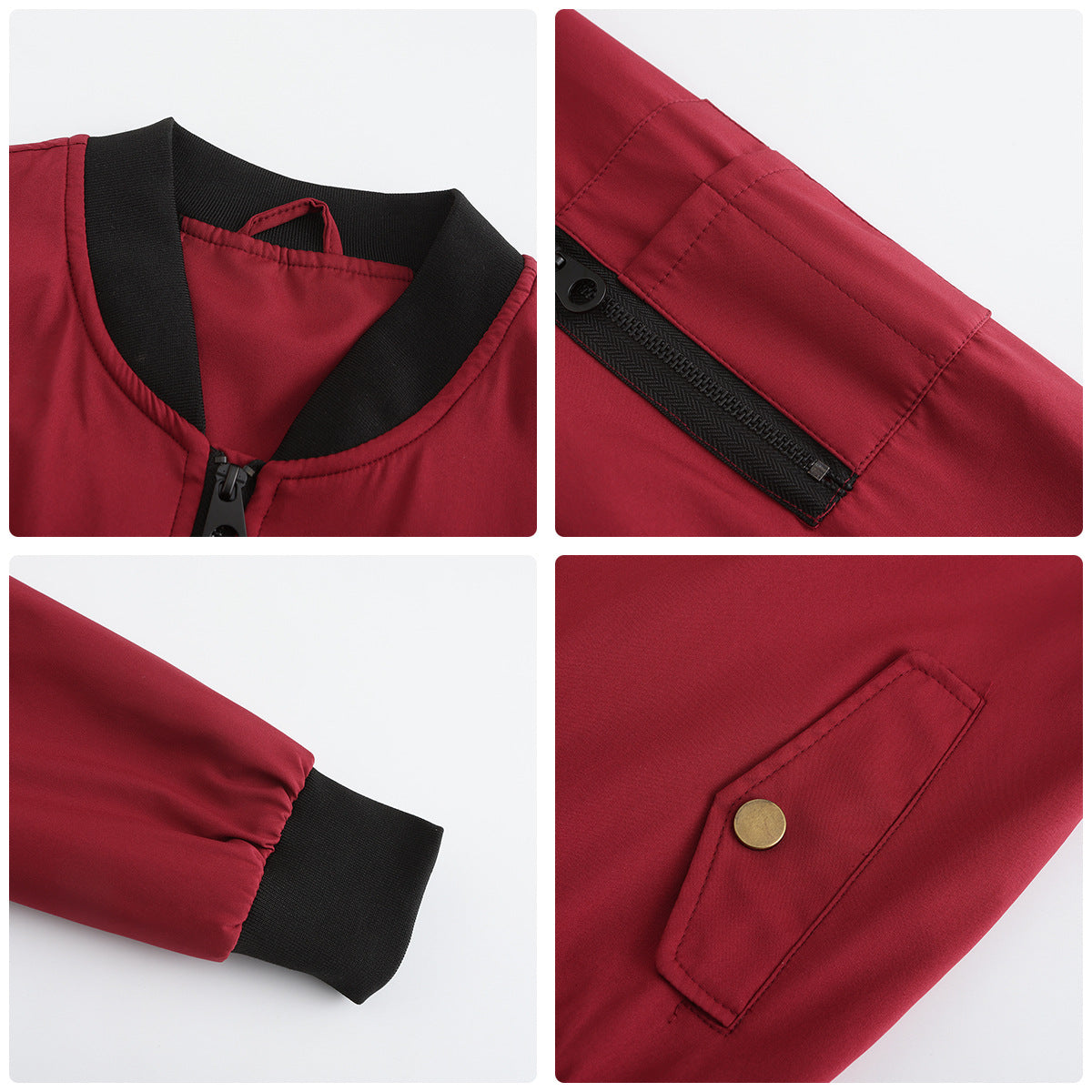 Women's Trench Coat Spring and Autumn Thin Flight Jacket Women's Casual Long Sleeve Coat Women's Loose Lapel Baseball Uniform