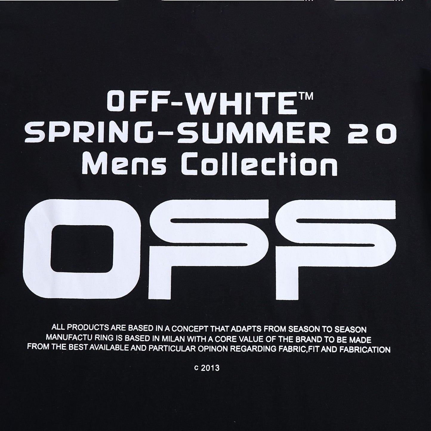 Ow T Shirts Printed Male and Female Trendy Brand Short Sleeve
