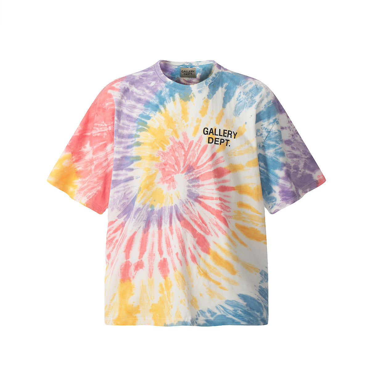 Unisex T-Shirts GALLERY DEPT Tie-dye Fashion Loose Tee