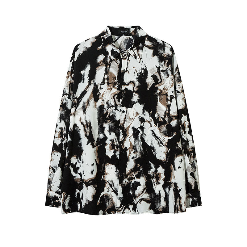 Unisex Vintage Shirt Autumn/Winter Long Sleeve Shirt Jacket