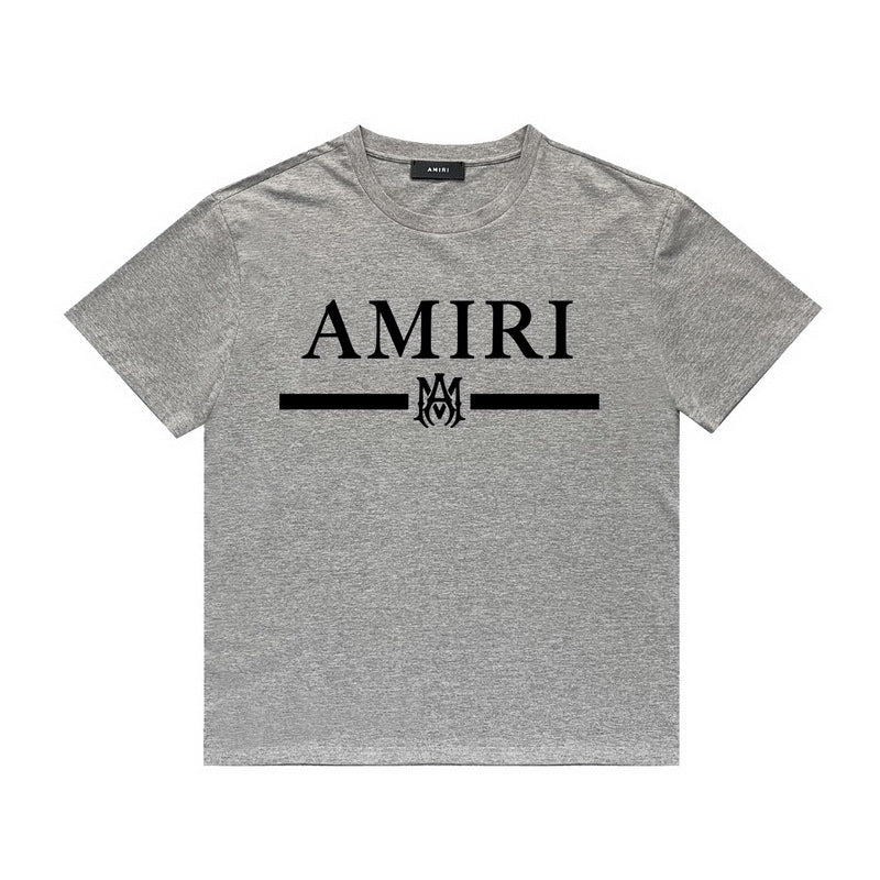 Amiri T Shirt Printed Casual Hip Hop round Neck Short Sleeve T-shirt